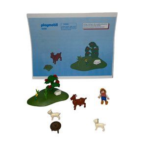 Playmobil 4499 2005 Geobra Farm Farming Agriculture Goat Klicky Figure Flower